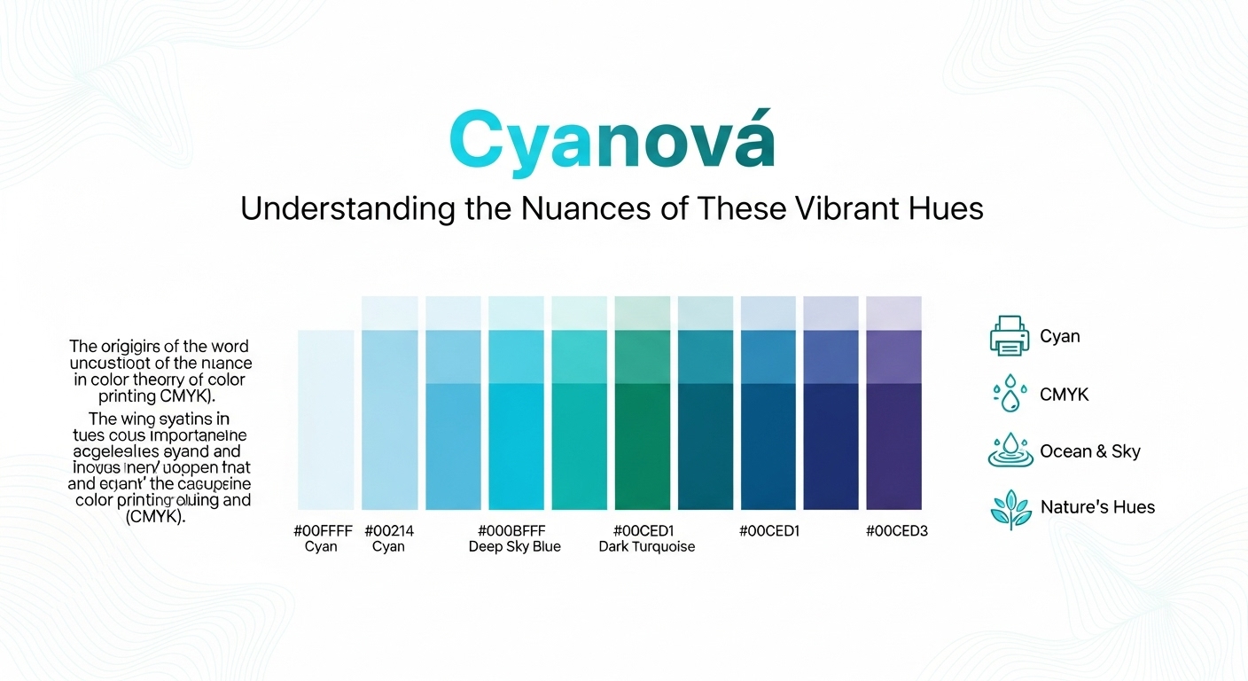 Cyanová: Understanding the Nuances of These Vibrant Hues