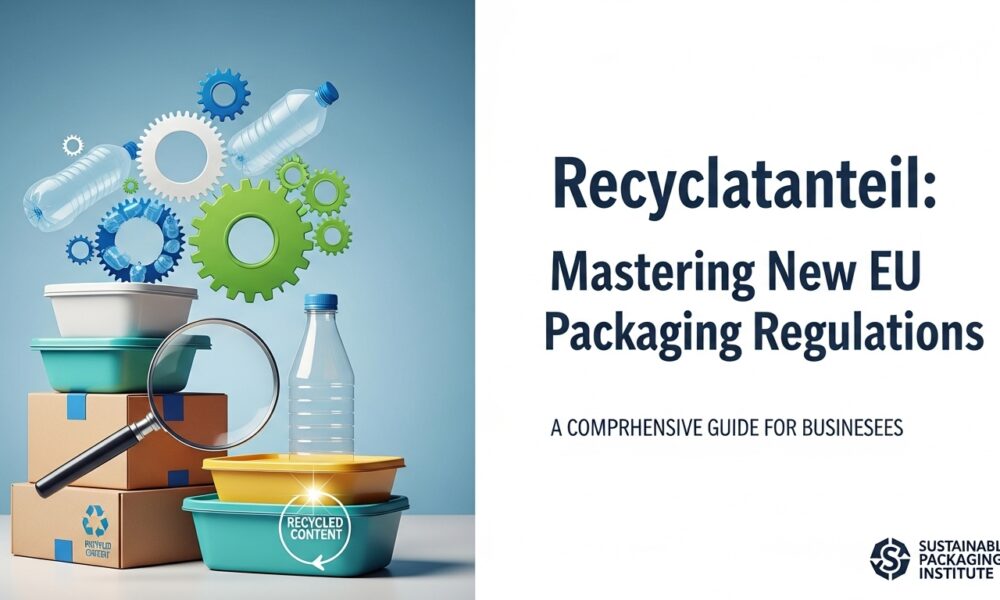 Recyclatanteil: Mastering New EU Packaging Regulations